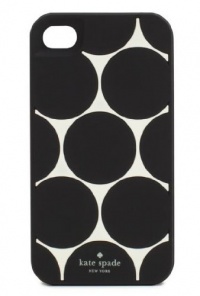 Designer kate spade new york Black 'Deborah Dot' iPhone 4 & 4S Hard Case+Free Screen Protector+ FAST SHIPPING from US