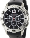 Nautica Men's N16564G BFD 101 Black Resin and Black Dial Watch