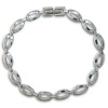 Stainless Steel Open Link Women's Bracelet. 7 Inches.