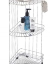 Organize It All 1755 3 Tier Corner Shower Caddy, Chrome