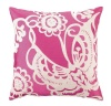 Trina Turk Embroidered Butterfly Pillow, Pink, 20 x 20