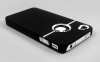 New Deluxe Black Case Cover W/chrome for Iphone 4 (AT&T only)