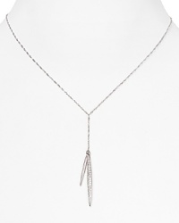 Crislu Platinum Double Quilly Necklace, 16