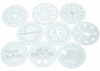 Kaiser Bakeware Patisserie Cake Stencils, 10-Piece Set