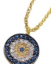 Meira T 14K Yellow Gold Sapphire & Diamond Evil Eye Necklace