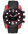 Grab athletic fashion with this sporty chronograph watch from Izod.