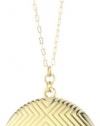 House of Harlow 1960 14k Yellow Gold-Plated Medallion Locket Pendant Necklace