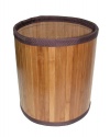 Ginsey Home Solutions Ginsey Home Solutions Bamboo Basket Dark W/Brn Trim