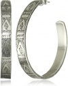 Low Luv by Erin Wasson Afghani Engraved Hoop Earrings