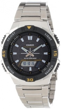 Casio Men's AQS800WD-1EV Slim Solar Multi-Function Analog-Digital Watch