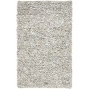 Safavieh LSG511C Leather Shag White Rug Rug Size: 4' x 6'