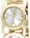 XOXO Women's XO5211 Silver Dial Gold-tone Open Link Bracelet Watch