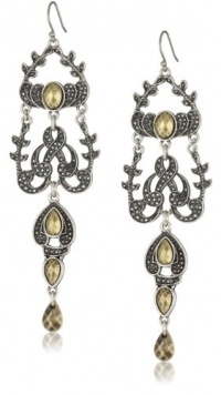 Lucky Brand Fancy Pave and Stone Chandelier Earrings