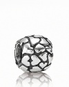 Cobbled hearts in sterling silver make for a beautiful PANDORA charm.