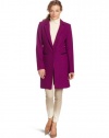 DKNYC Women's Long Sleeve One Button Coat, Orchid, Small