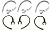 Ear Hook Loop Clip Replacement. Bluetooth Repair Parts One-size-fits-most-6 pc-3-Black