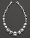 Faceted sterling mimics precious stones on this bold necklace from the Lagos Silver Rocks Collection.