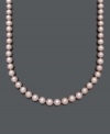 The ultimate possession of femininity. Belle de Mer's delicate strand of pink cultured freshwater pearls (8-1/2-9-1/2 mm) completes a look fit for a princess. Crafted in 14k gold. Approximate length: 18 inches.