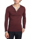 J.C. Rags Men's Rib Henley Shirt