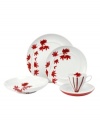 Sprinkle your table with vibrant red flowers with the light and breezy Pure Red 5-piece place settings from Mikasa. The classic shape makes this dinnerware and dishes collection ideal for everyday use, while the airy, organic design also makes a festive dinner party set.