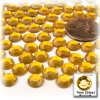 144pc Rhinestones Round 7mm - 34ss flatback Golden Yellow