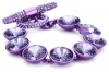 Juicy Couture Multi Crystal Pave Purple Toggle Bracelet