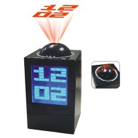 HDE® LED Black Projection Alarm Clock with LCD Temperature Display