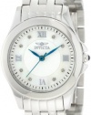 Invicta Women's 10677 Wildflower Diamond Accented Silver and MOP Dial Stainless Steel Watch