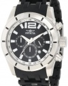 Invicta Men's 11247 Sea Spider Chronograph Black Textured Dial Black Polyurethane Watch