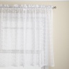 Lorraine Home Fashions Priscilla 60-inch x 36-inch Tier Curtain Pair, White