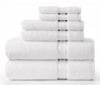 Ultra Soft White Hand Towel 16x28 by Cotton Craft - 100% Pure Luxury 650 gram Cotton with Rayon band - Oversized Large Crisp and Highly Absorbent ideal for every day use - Other Sizes - Oversized Large Bath Towel 30x54, Wash Cloths 12x12, Tub Mat - 20x34 