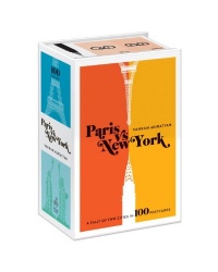 Paris versus New York Postcard Box: A Tally of Two Cities in 100 Postcards