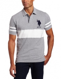 U.S. Polo Assn. Men's Slim Fit Solid Color Block Polo