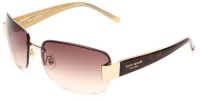 Kate Spade Women's Nia Sunglasses,Gold Tortoise Frame/Grey Gradient Lens,One size