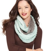 Get in the loop with Collection XIIX's infinity scarf, featuring a metallic ombre design that will add instant sparkle to your holiday season.