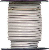 Coleman Cable 16-100-17 Primary Wire, 16-Gauge 100-Feet Bulk Spool, White