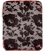 Give your favorite tech toy a flirty feel with this floral print case from Juicy Couture. The secure zip around closure and soft velour lining keeps your iPad safe while you're on-the-move.