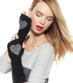 Keep your hands warm and your heart open. It's easy with these cozy cashmere gloves from Weberline Couture that feature a crystal heart design that's undecidedly delightful.