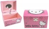 Hello Kitty  Paper Jewelry Box W/ Music In Color Box