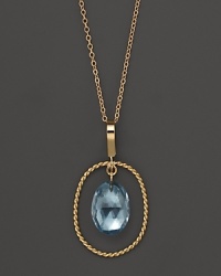 Rosecut blue topaz adds rich sparkle to 14K yellow gold. By Nancy B.