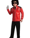 Michael Jackson Costume, Child's Deluxe Beat It Red Zipper Jacket Costume