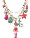 Betsey Johnson Jewels of the Sea Scuba Girl Multi-Charm Necklace, 20