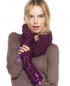 Cozy up to this plush, cashmere infinity scarf from Weberline Couture and leave the winter chill out in the cold.