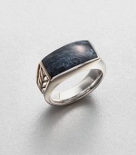 A modern style statement, in sterling silver with chevron detail and highlighted with a pietersite inlay.Sterling silverPietersiteAbout 1 diamImported