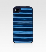 Sporty stripes add excitement to this sturdy phone cover.Rubber5W x 5H x 1DImported