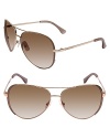 You can't go wrong with chic aviator sunglasses from MICHAEL Michael Kors.