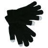 Men's Black Texting Touch Screen Knit Gloves