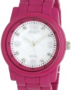 Sprout Women's ST5003MPDP Eco-Friendly Diamond Dial Pink Corn Resin Bracelet Watch