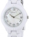 Sprout Women's ST4007MPWT Eco-Friendly White Corn Resin Bracelet Watch