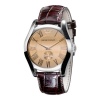 Emporio Armani Men's AR0645 Classic Brown Leather Roman Numeral Dial Watch